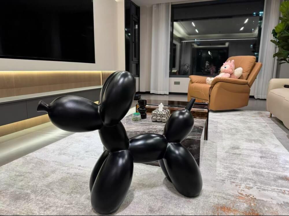 สตูลพลาสติก MY DOLLS HOUSE BALLOON DOGGY ADULT สีดำ_3